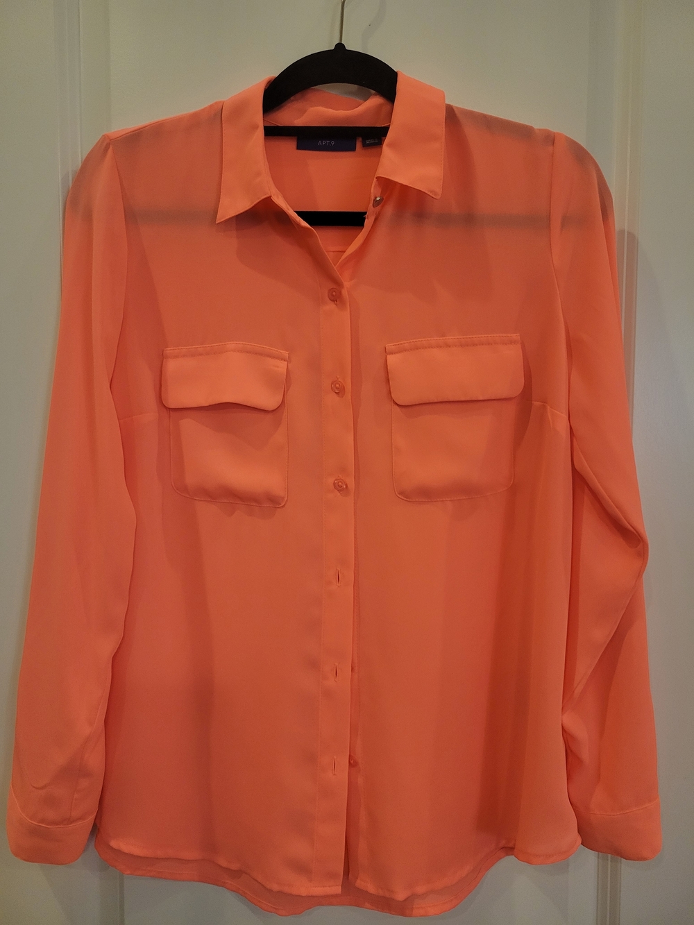 Apt. 9 Bright Orange Blouse